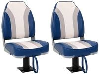 vidaXL Segelboot Bootssitze mit Podest 2 Stk. 360&deg; Drehbar, (2-St)