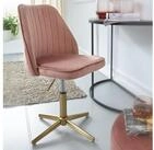 FINEBUY Drehstuhl Samt Schreibtischstuhl Drehbar Modern Schalenstuhl (Design