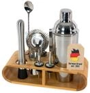 Intirilife Cocktail Shaker, Edelstahl, (12-tlg), 12-teiliges Edelstahl