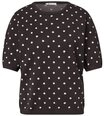 STREET ONE Kurzarmpullover mit Punkten