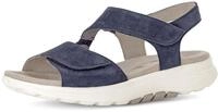 Sandalette GABOR, Damen, Gr. 42, blau (marine), Ziegenveloursleder, Schuhe