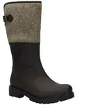 Josef Seibel Melinda 34 Stiefel Blockabsatz, Langschaftstiefel mit Filzbesatz,...