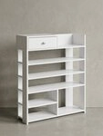 KADIMA DESIGN Schuhschrank Schuhregal, Platzsparend, 7 F&auml;cher, Schublade,