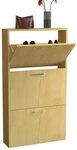 VCM Schuhschrank Sulos B. 59 x T. 17 x H. 108 cm Schuhaufbewahrung mit...