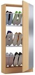 VCM Schuhschrank Fulisa B. 50 x T. 17 x H. 112 cm 1 Dreht&uuml;r, praktischer...