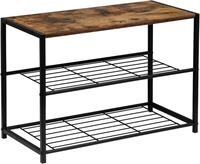 Woltu Schuhregal, 1-tlg., Badregal Schuhablage Organizier mit 2 Ablagen, Holz...