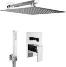 PaulGurkes Duscharmatur (Set, Unterputz-Armatur mit XXL-Regendusche und...