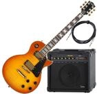 Rocktile E-Gitarre Pro L-200OHB E-Gitarre Orange Honey Burst AK30A Set, Single