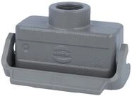 Harting DIN-Stecker Titel:Han 16B Kupplungsgeh&auml;use niedrig, 1xM25 gerader