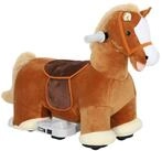AIYAPLAY Reittier Kinder Elektroauto, 6V Kinderfahrzeug mit Musik, Fu&szlig;pedal,