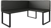 Vicco Sitzbank Ravon, Schwarz, 120 x 150 cm (1-St)