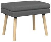 vidaXL Sitzbank Doppellagige Bank Dunkelgrau 60 x 40 x 46 cm Stoff (1-St)
