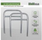 TRUTZHOLM Fahrradst&auml;nder 2 x Fahrradanlehnb&uuml;gel 78 x 115 cm Stahl &Oslash; 60mm