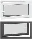 vidaXL Fenster Kellerfenster Innenseite Farbe Wei&szlig; RISOR 110 x 50 cm, (1 St)