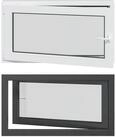 vidaXL Fenster Kellerfenster Innenseite Farbe Wei&szlig; RISOR 110 x 60 cm, (1 St)