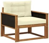 vidaXL Sofaelement Outdoor Mittelsofa Natur (1 St)