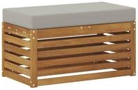 vidaXL Sofaelement Outdoor Hocker Bank Massivholz Natur (1 St)