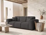 WFL GROUP Gartensofa Lorento Outdoor Lounge freistehender Sofa mit Armlehnen...