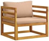 vidaXL Gartenlounge-Set vidaXL Sofa-Element mit Kissen Massivholz Akazie Natur