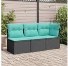 vidaXL Gartenlounge-Set vidaXL Garten-Sofa mit Kissen Schwarz 172 x 62 x 69 cm...