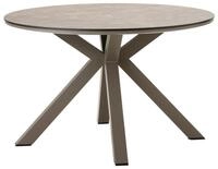 Dehner Gartentisch Marseille, 4 Sitzpl&auml;tze, &Oslash; 120 cm, H&ouml;he 75 cm, Aluminium /