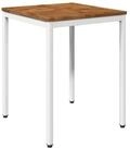 vidaXL Gartentisch Gartentisch Nat&uuml;rlich und Wei&szlig; 60 x 60,5 x 75 cm (1-St)