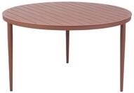 Natur24 Gartentisch Bigby Esstisch 130 x 73 x 130 cm Aluminium Rot