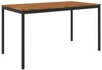 vidaXL Gartentisch Gartenbar-Tisch Nat&uuml;rlich und Schwarz 196 x 100,5 x 105 cm...