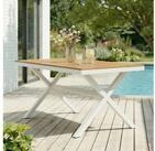 IDIMEX Gartentisch WINDY, Outdoor Tisch 150x90cm wetterfest aus Alu & WPC...