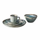 Mirabeau Geschirr-Set Geschirr 30er Set Biarr&eacute; t&uuml;rkis/braun, Steinzeug