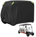 LuxusKollektion Schutzplane Golfwagen Abdeckung UV 210D Reflektstreifen 6 Sitze