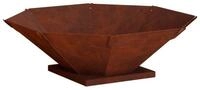 vidaXL Feuerstelle Feuerstelle Rostoptik 70,5 x 70,5 x 21,5 cm Wetterfeststahl,