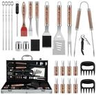 LuxusKollektion Grillbesteck-Set Grillbesteck Set Edelstahl 29-teilig BBQ Zubeh&ouml;r