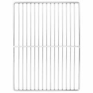 vidaXL Grillspie&szlig; Grillrost 40 x 30 cm Edelstahl Silber (1-St)