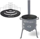 Grillpeter Grillplatte Adapterplatte f&uuml;r Utschak &Oslash;35cm Kochplatte aus Stahl...