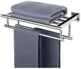 LuxusKollektion Handtuchstange Handtuchhalter Edelstahl Wand Ablage
