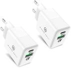 Wicked Chili 2X Dual USB Netzteil mit Quick Charge 3.0 + USB-C PD...