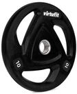 VirtuFit Hantelscheibe VirtuFit Olympische Gummihantelscheibe 10 kg 3-Griff mit...