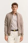 Sweatjacke BUGATTI "Elegant", Herren, Gr. XL, beige (40, beige), Sweatware, 60%