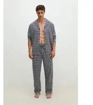 Marc O'Polo Pyjamahose lila|schwarz M