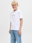 T-Shirt JACK & JONES JUNIOR "JORNORREBRO EMB TEE SS CN NOOS JNR", Jungen, Gr. 128,