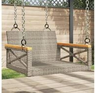 vidaXL Sessel, H&auml;ngesessel Grau 63x62x40 cm Poly Rattan