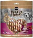 Zeus BetterBones Twists mit Ente & Cranberry - 27er Pack, Snack f&uuml;r: Hund