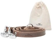 Freudentier Hundeleine Hundeleine aus Leder, 2m lang & 3-fach verstellbar