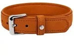 Das Lederband Hunde-Halsband Hundehalsband Denver V2 Cognac 45 cm