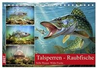CALVENDO Wandkalender Talsperren - Raubfische (Tischkalender 2027 DIN A5 quer),