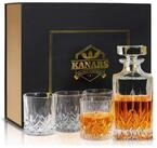 LuxusKollektion Gl&auml;ser-Set Whiskey Gl&auml;ser und Karaffe Set Kristall 750ml...