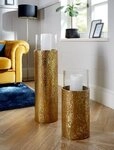 OTTO home Windlicht (1 St), Bodenwindlicht, aus Metall, mit Glaseinsatz, ideal...