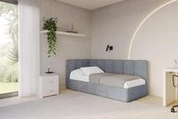 ALTDECOR Jugendbett DEXY (Jugendbett mit Bettkasten und Lattenrost, Polsterbett...