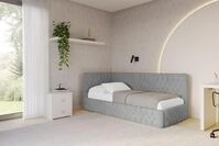 ALTDECOR Jugendbett MULY (Jugendbett mit Bettkasten und Lattenrost, Polsterbett mit